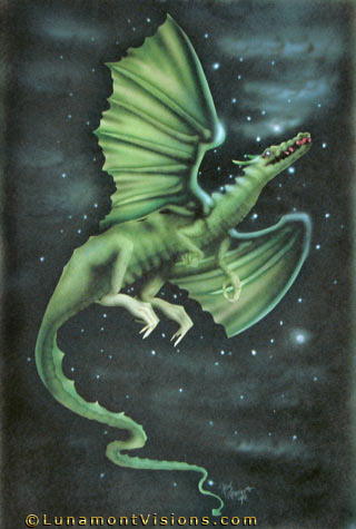 Airbrush Painting of a Dragon