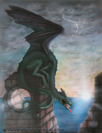Airbrush Painting of Dragon's Tor