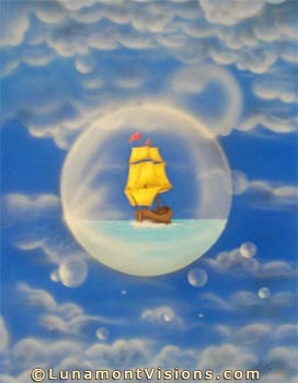Airbrush Painting of Sky Sailor