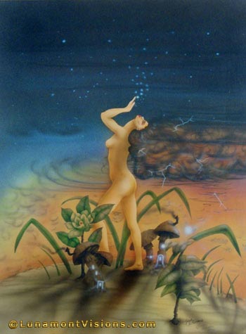 Airbrush Painting of Star Maiden