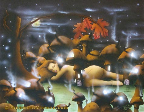 Airbrush Painting of Sweet Dreams